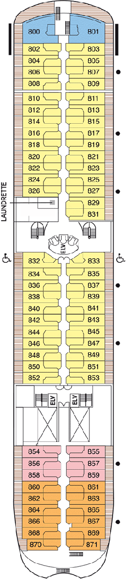 Seven Seas Navigator Deck plan & cabin plan