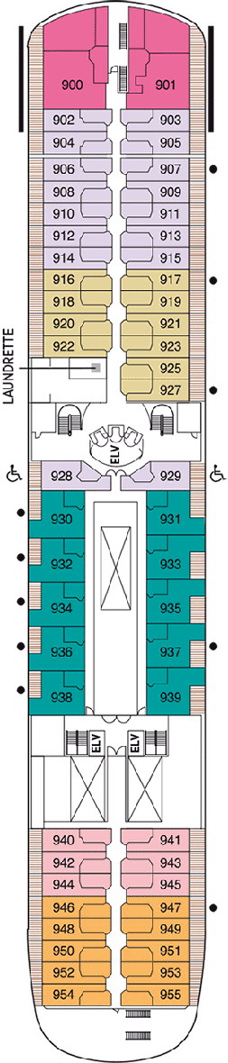 Seven Seas Navigator Deck plan & cabin plan