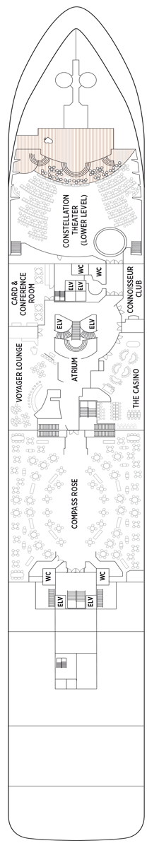 Seven Seas Voyager Deck plan & cabin plan