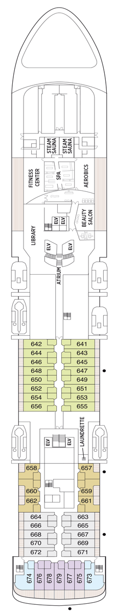 Seven Seas Voyager Deck plan & cabin plan