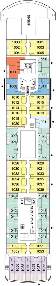 Seven Seas Voyager Deck plan & cabin plan