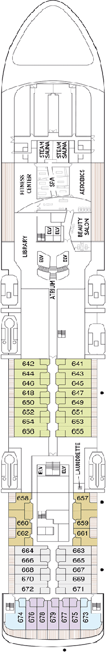 Seven Seas Voyager Deck plan & cabin plan