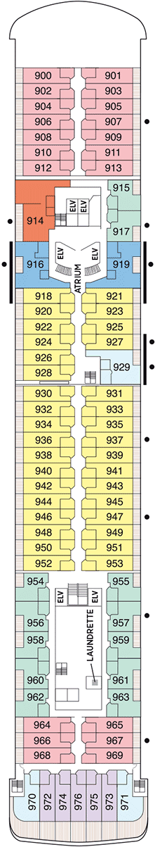 Seven Seas Voyager Deck plan & cabin plan