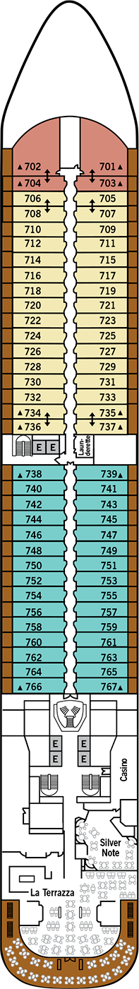 Silver Dawn Deck Plan & Cabin Plan