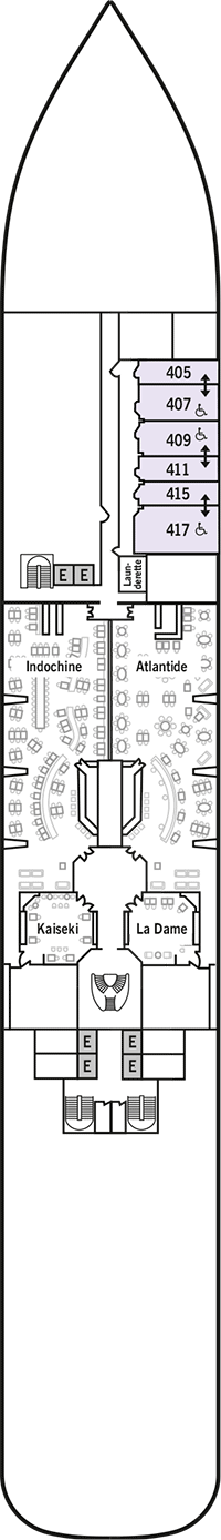 Deck Plan Silver Moon Muse Cabins Dawn Suite Floor Suites Layout ...