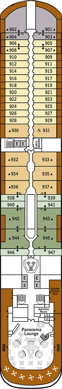 Silver Moon Deck plan & cabin plan