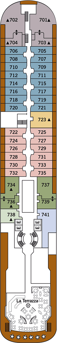 Silver Wind Deck plan & cabin plan