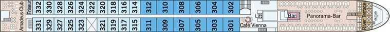 MS Amadeus Silver III Deck plan & cabin plan