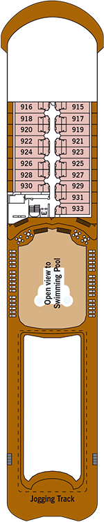 Silver Shadow Deck plan & cabin plan