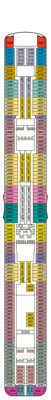 Sky Princess Cruise Ship Deck Plans