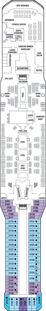 Deck plan M/S Celebrity Solstice from 11/10/2016