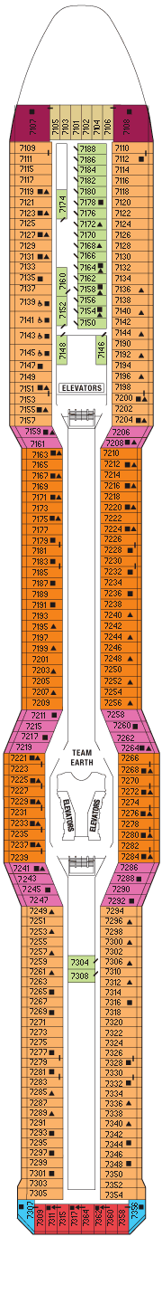 Celebrity Solstice Deck plan & cabin plan