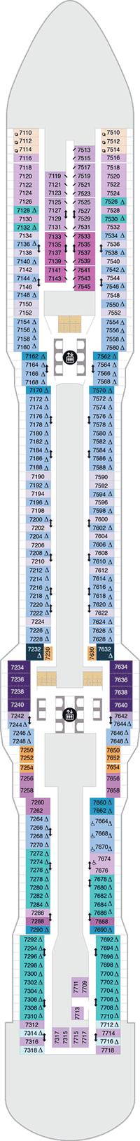 Spectrum of the Seas Deck plan & cabin plan