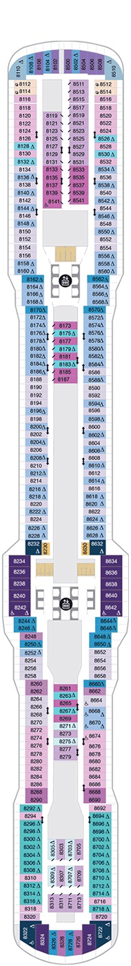 Spectrum of the Seas Deck plan & cabin plan