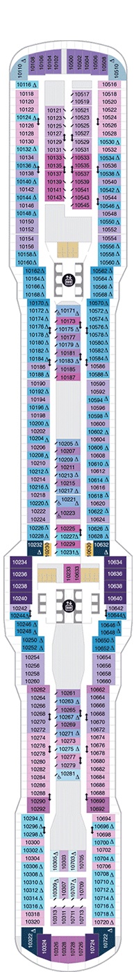 Spectrum Of The Seas Deckplan Kabinen Plan