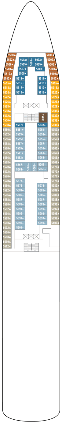 Norwegian Spirit Deck plan & cabin plan