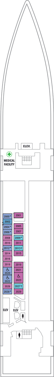 Serenade of the Seas Deck plan & cabin plan