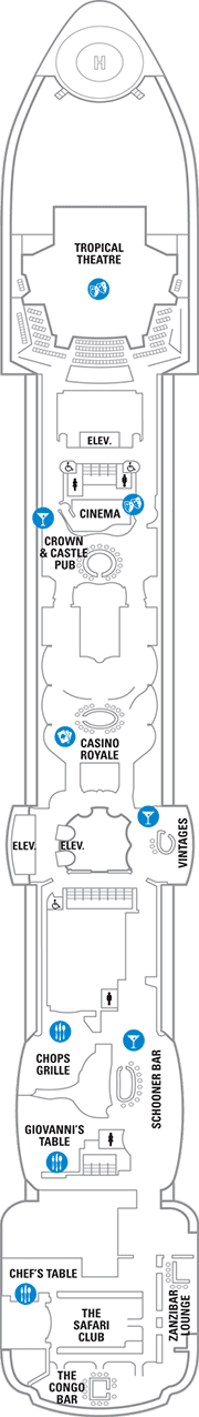 Serenade of the Seas Deck plan & cabin plan