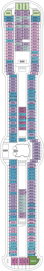 Serenade Of The Seas Deck Plan & Cabin Plan