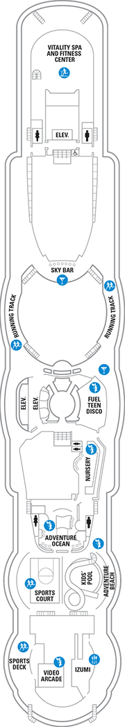 Serenade of the Seas Deck plan & cabin plan