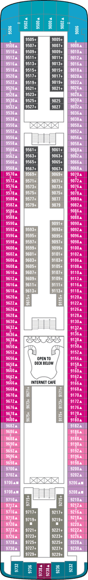 Norwegian Star Deck plan & cabin plan