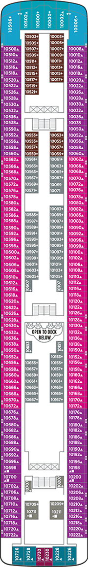 Norwegian Star Deck plan & cabin plan