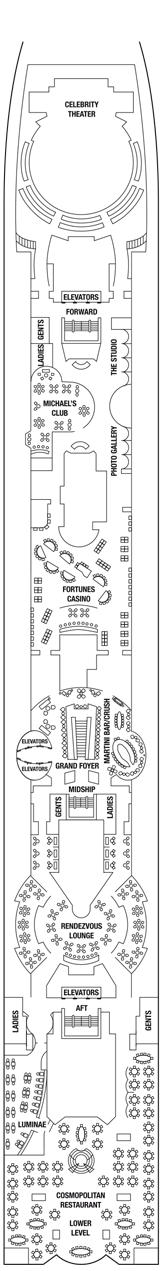 Celebrity Summit Deck plan & cabin plan