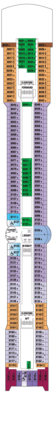 Celebrity Summit Deck plan & cabin plan