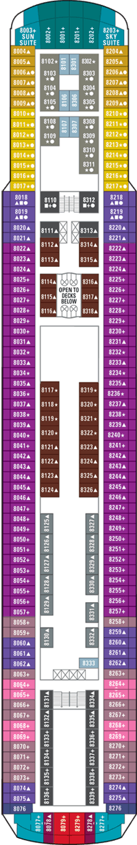 Norwegian Sun Deck Plan & Cabin Plan