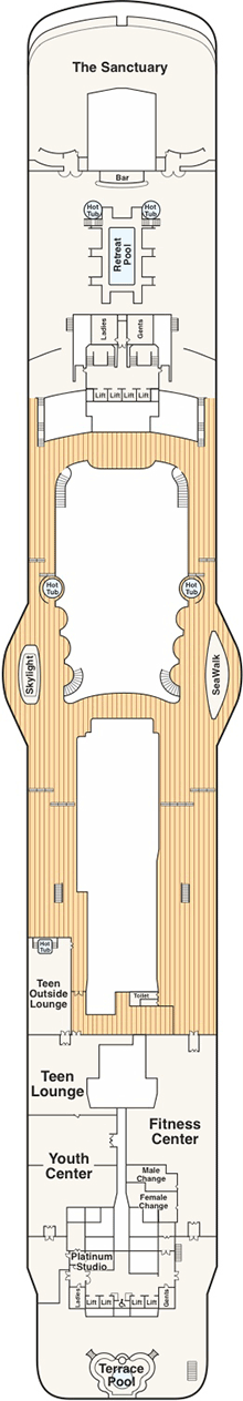 Majestic Princess Deck plan & cabin plan