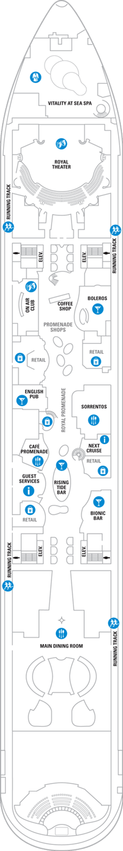 Symphony of the Seas Deck plan & cabin plan