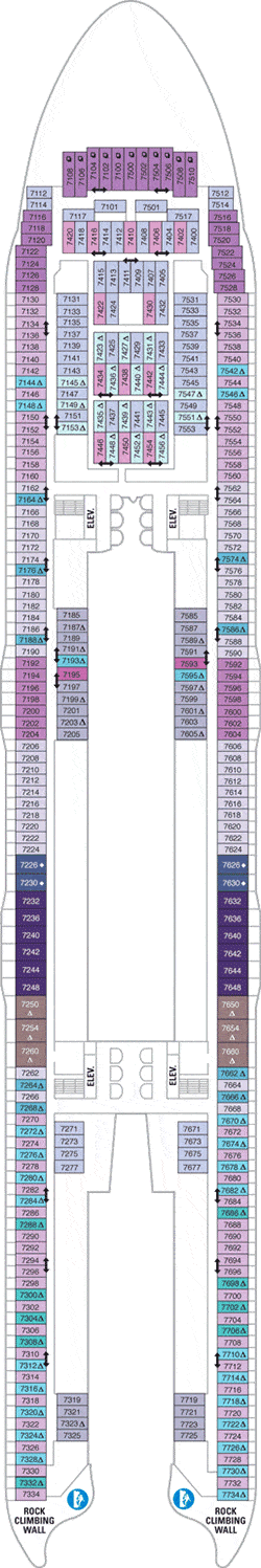 Symphony of the Seas Deck plan & cabin plan