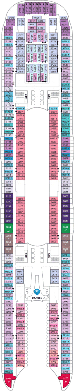 Symphony of the Seas Deck plan & cabin plan