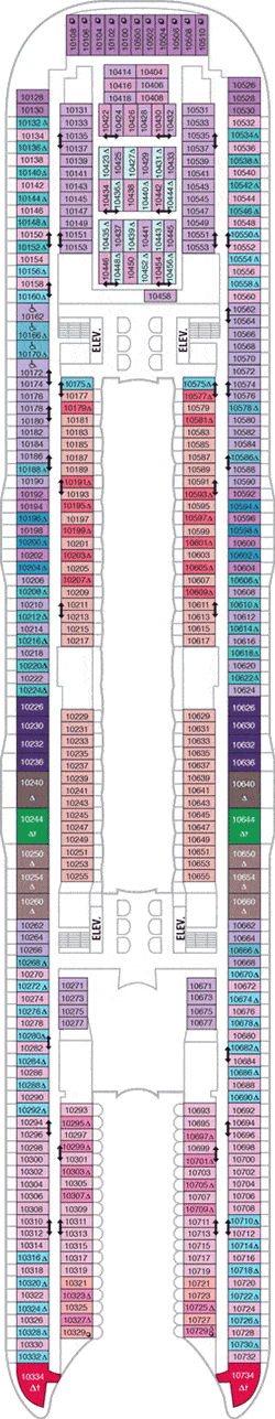 Deck plan M/S Symphony of the Seas from 04/05/2019