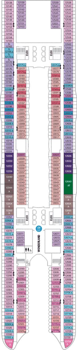 Symphony of the Seas Deck plan & cabin plan