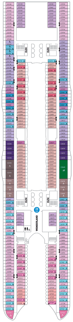 Symphony of the Seas Deck plan & cabin plan from 31/03/2018 until 03/05 ...