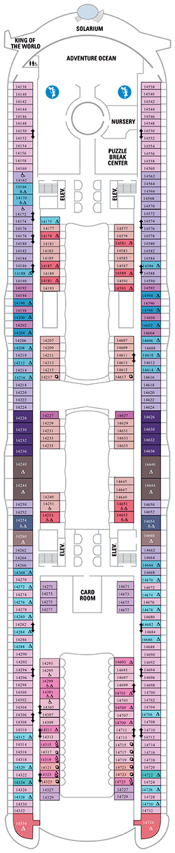 Symphony of the Seas Deck plan & cabin plan