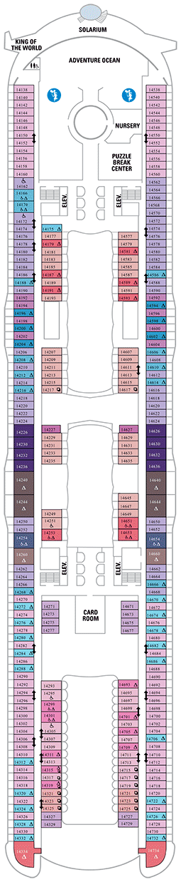 Symphony of the Seas Deck plan & cabin plan from 31/03/2018 until 03/05 ...