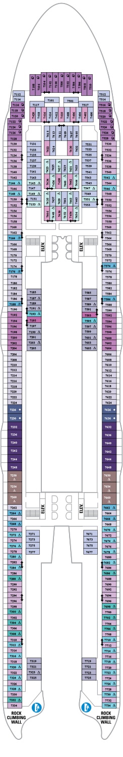 Symphony of the Seas Deck plan & cabin plan