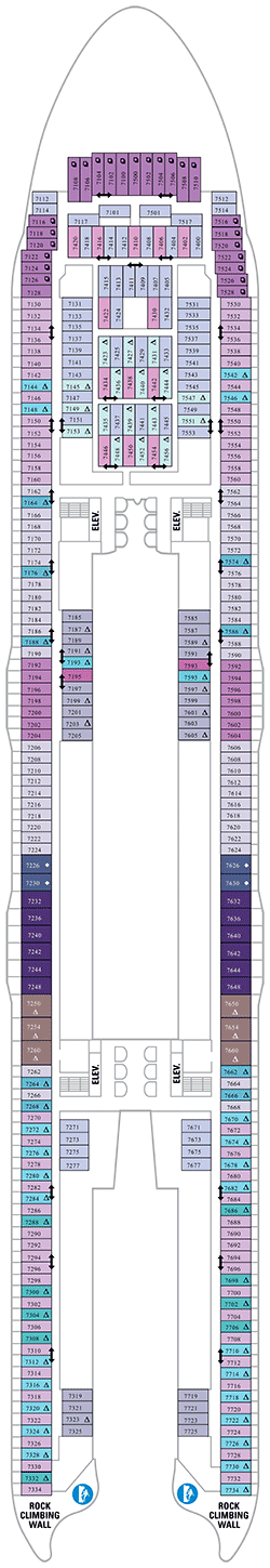 Symphony of the Seas Deck plan & cabin plan