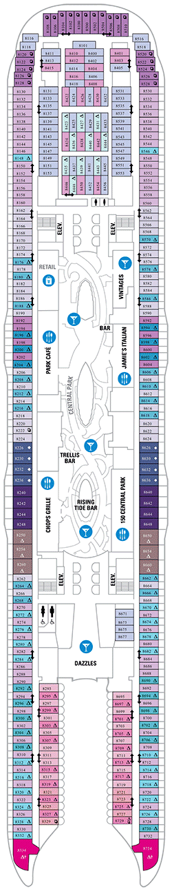 Symphony of the Seas Deck plan & cabin plan