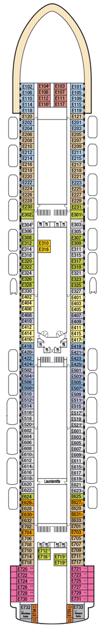 Ventura Deck Plan & Cabin Plan