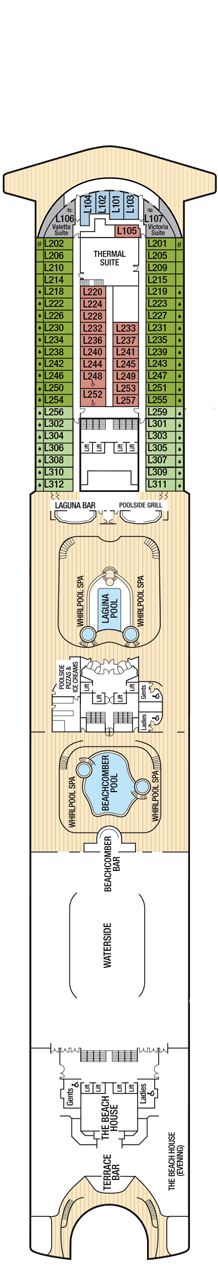 Ventura Deckplan Kabinen Plan