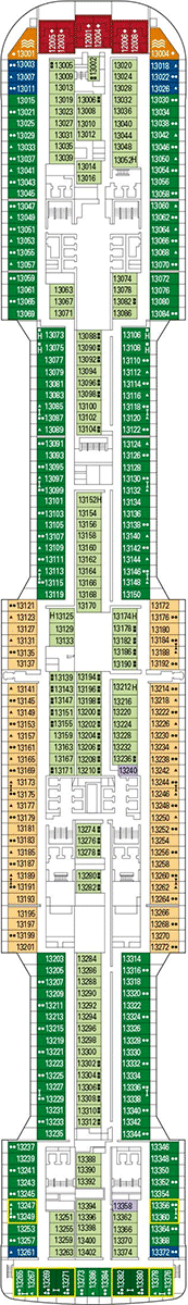 MSC Virtuosa Deck plan & cabin plan