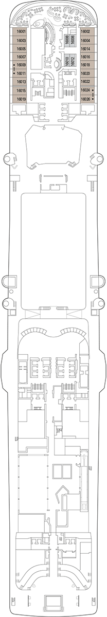 MSC Virtuosa Deck plan & cabin plan