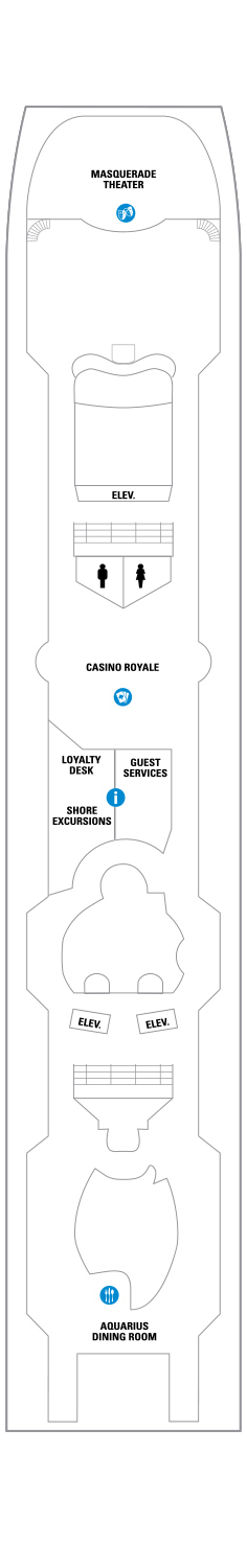 Vision of the Seas Deck plan & cabin plan