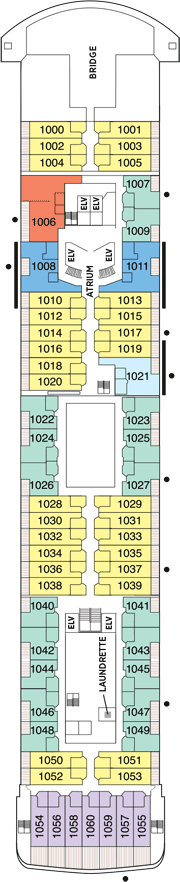 Deck plan M/S Seven Seas Voyager from 29/12/2016