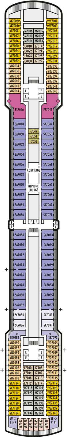 Zuiderdam Deck plan & cabin plan