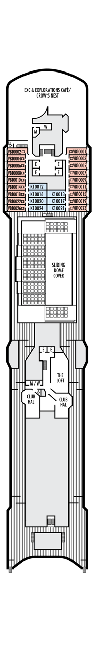 MS Zuiderdam Deck plan & cabin plan