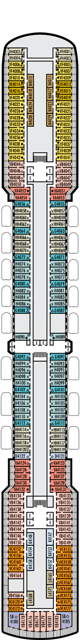 MS Zuiderdam Deck plan & cabin plan